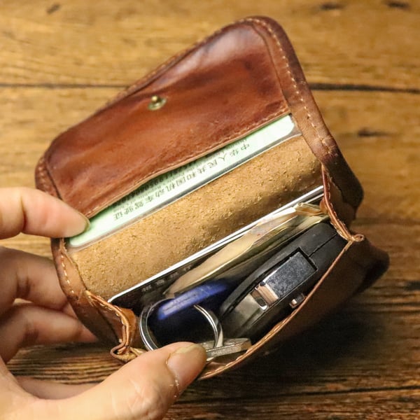 🔥100% Handmade - Vintage Cowhide Wallet