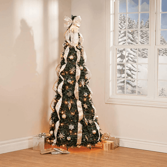 🎄Foldable lighted Christmas tree