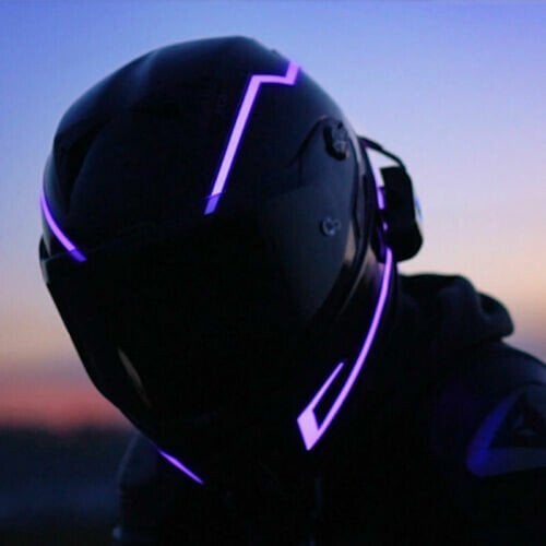 🔥Motorcycle Helmet Light LED DIY Helmet LED Light Motorbike Reflective Strips