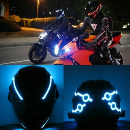🔥Motorcycle Helmet Light LED DIY Helmet LED Light Motorbike Reflective Strips